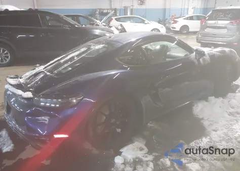 2022 Porsche 718 Cayman Gts 4.0 from USA, damaged, VIN WP0AD2A86NS268216